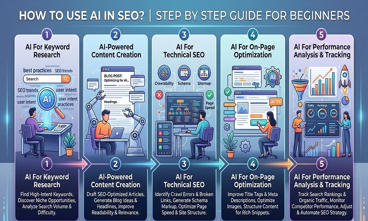 How To Use AI In SEO? Step By Step Guide For Beginners